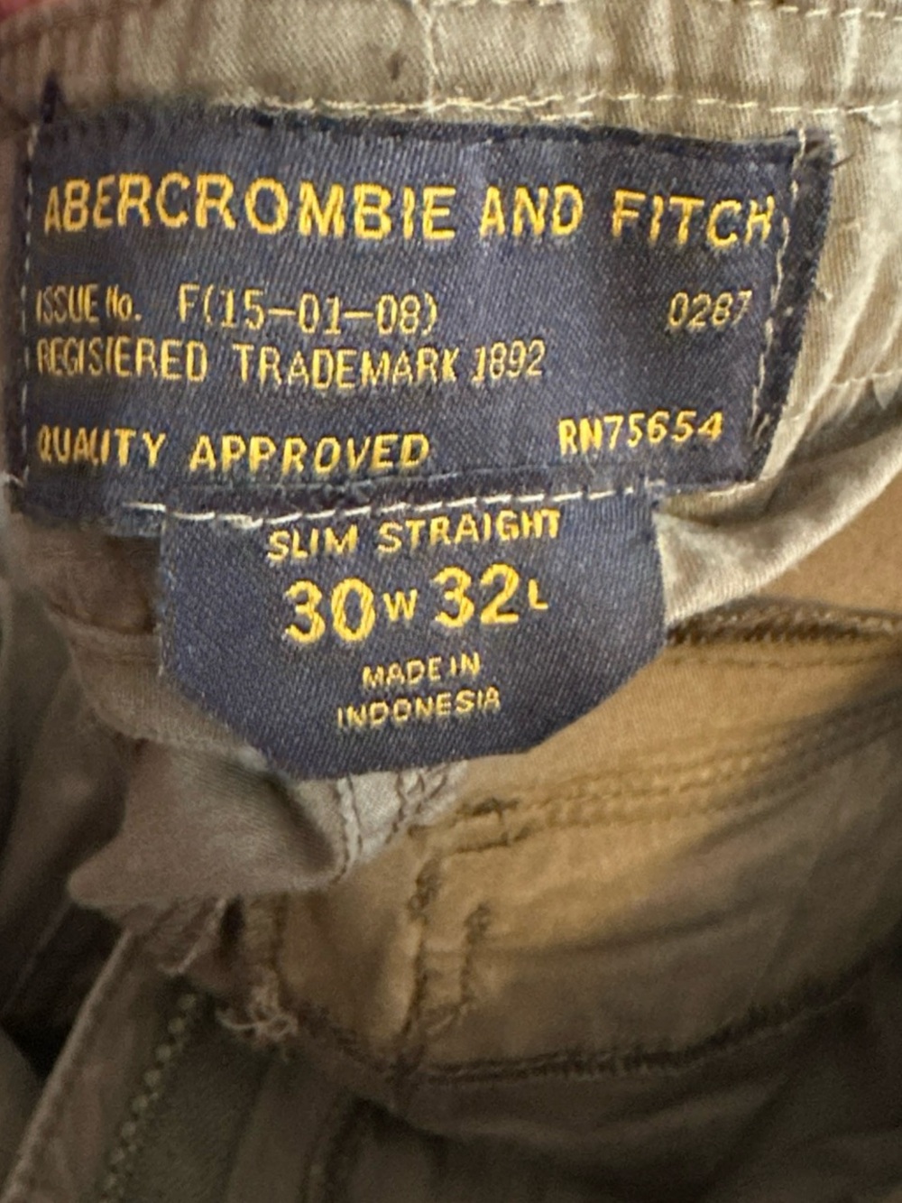 Abercrombie & Fitch vintage Y2K like new paratrooper pants VERTICAL ankle zip